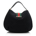 Gucci Gucci Canvas New Ladies Web Large Hobo (SHF-21483)