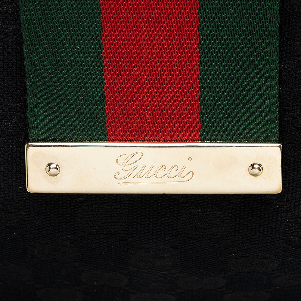 Gucci Gucci Canvas New Ladies Web Large Hobo (SHF-21483)