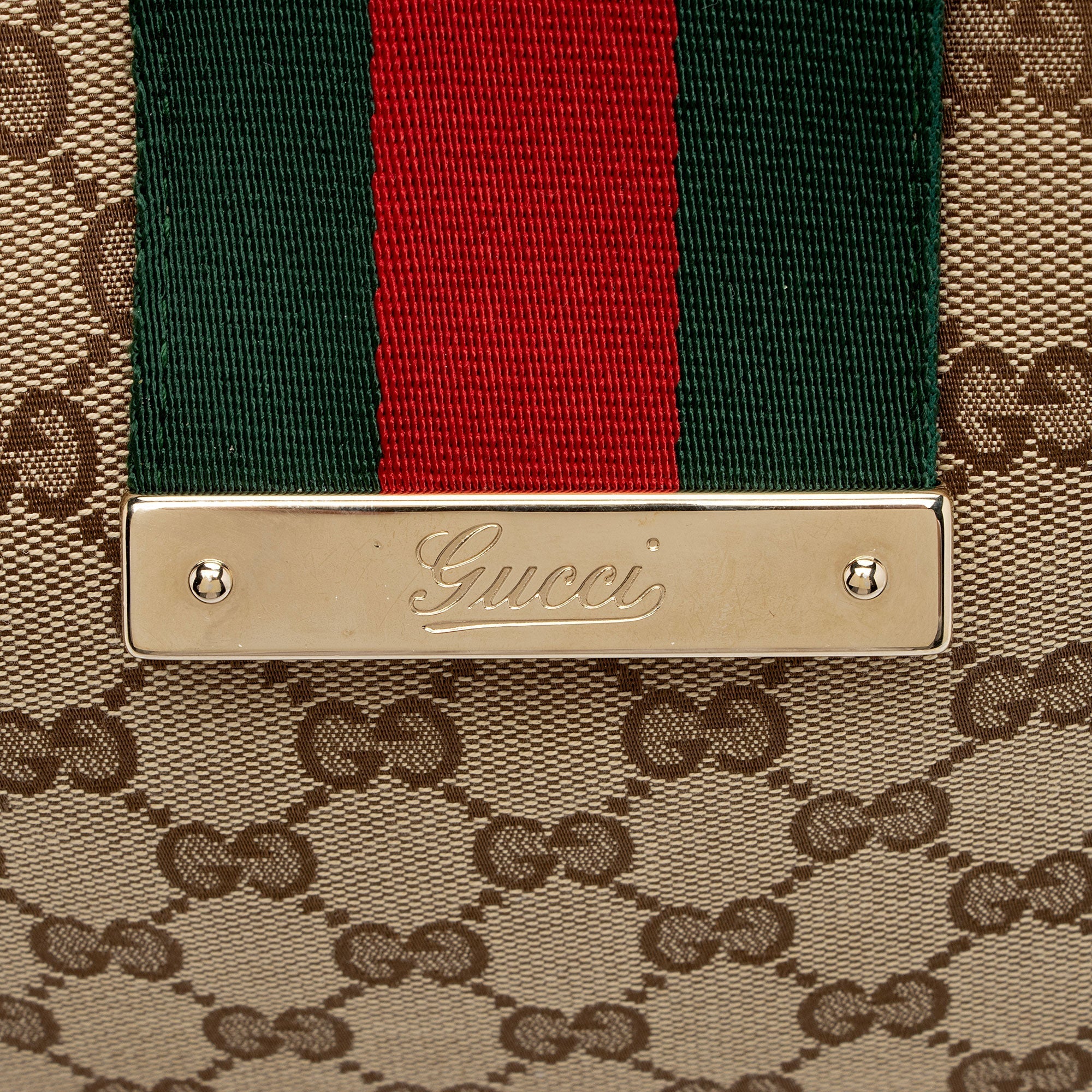 Gucci GG Canvas New Ladies Web Large Hobo (SHF-AhPj8g)