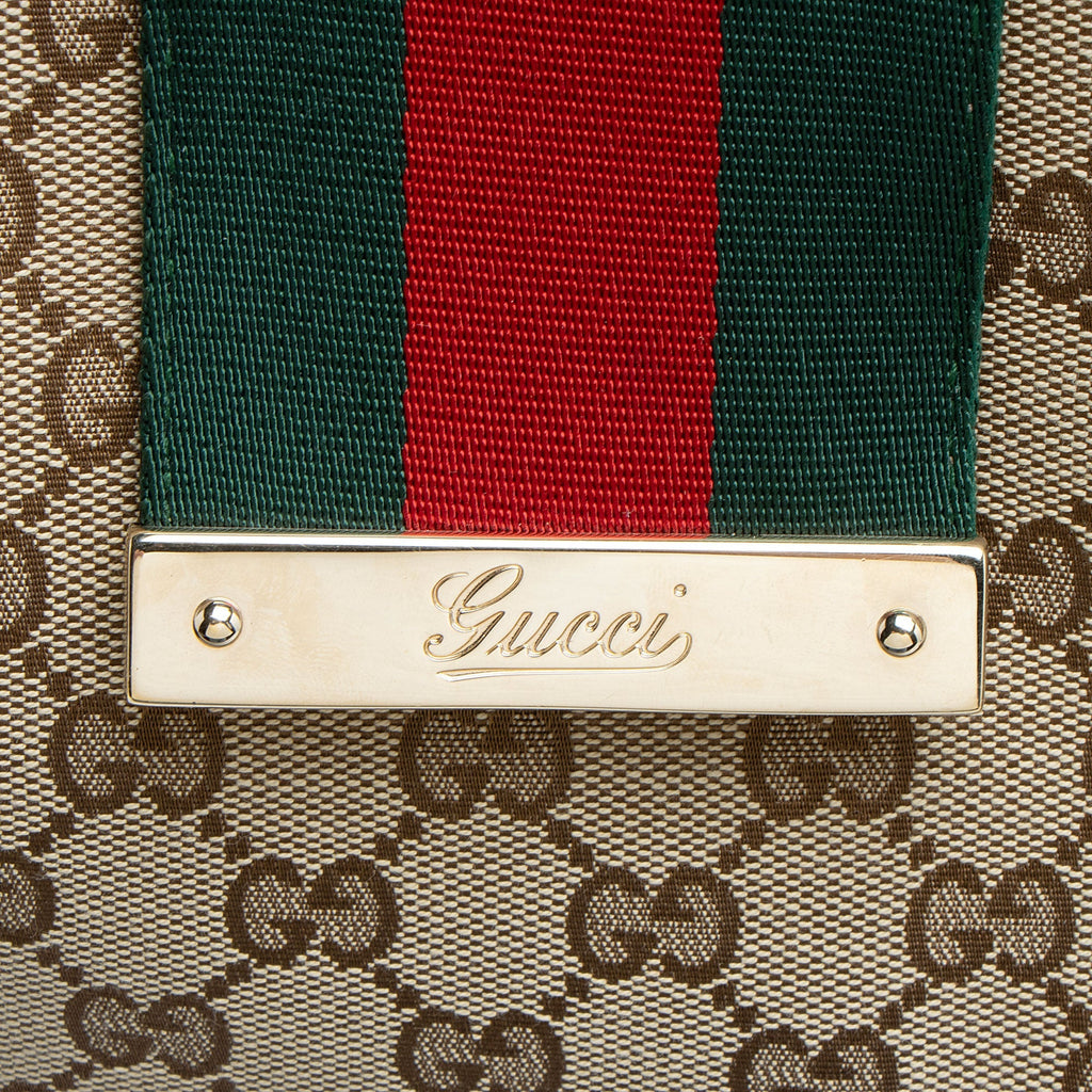 Gucci GG Canvas New Ladies Web Large Hobo (SHF-KEb6Ji)