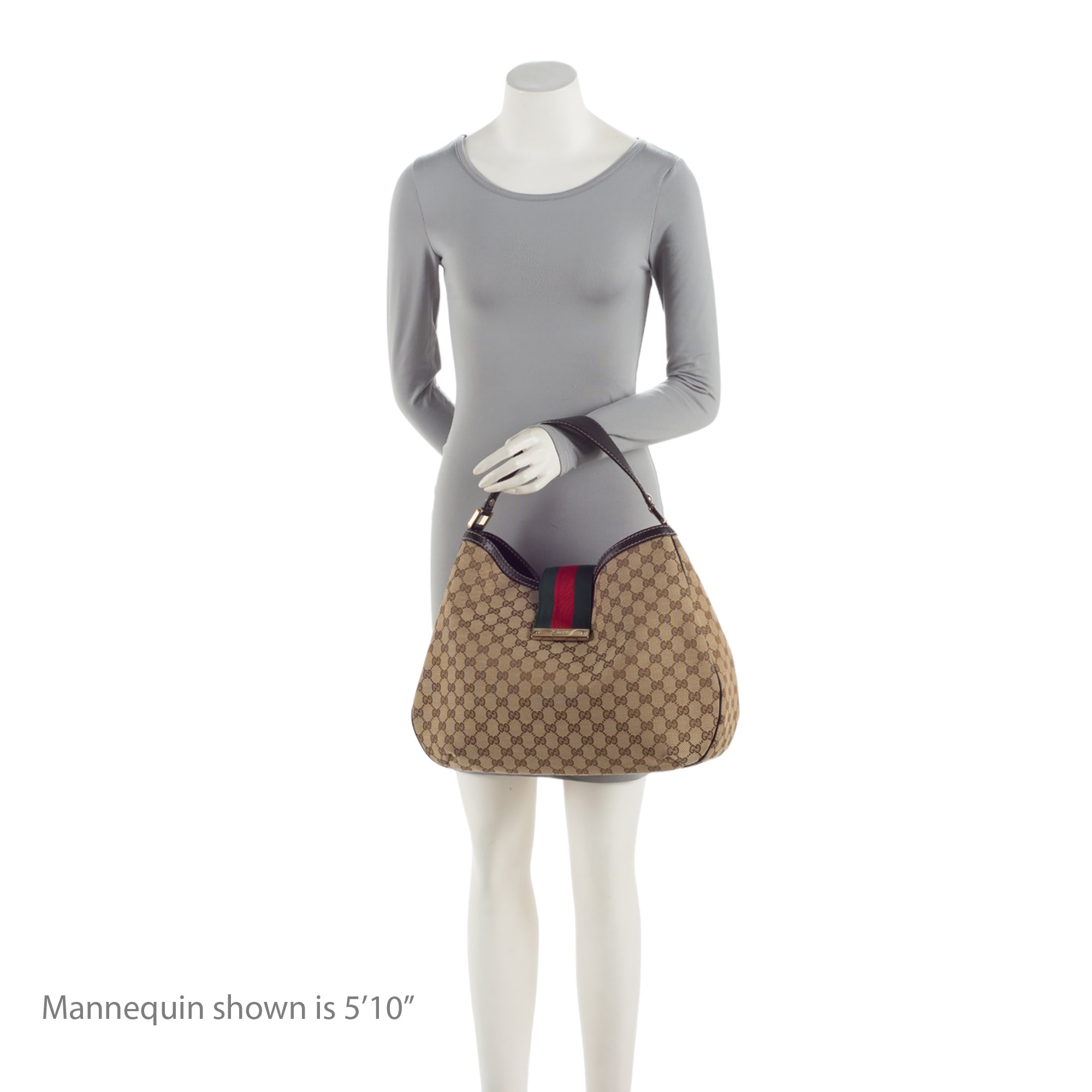 Gucci GG Canvas New Ladies Web Large Hobo (SHF-KEb6Ji)