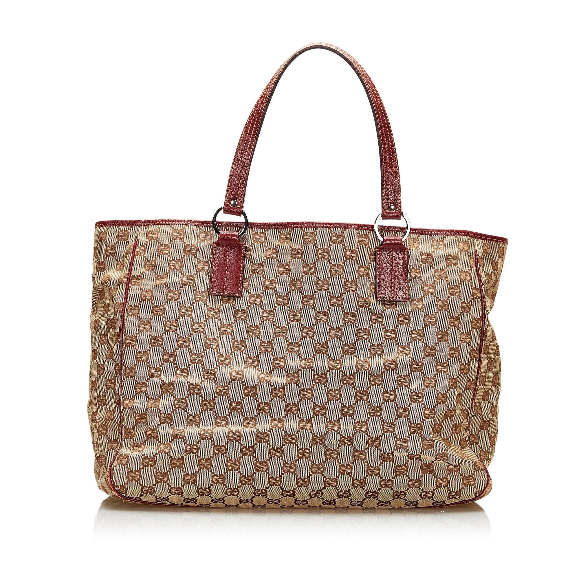Gucci GG Canvas O-Ring Tote (SHG-qkTvWM)