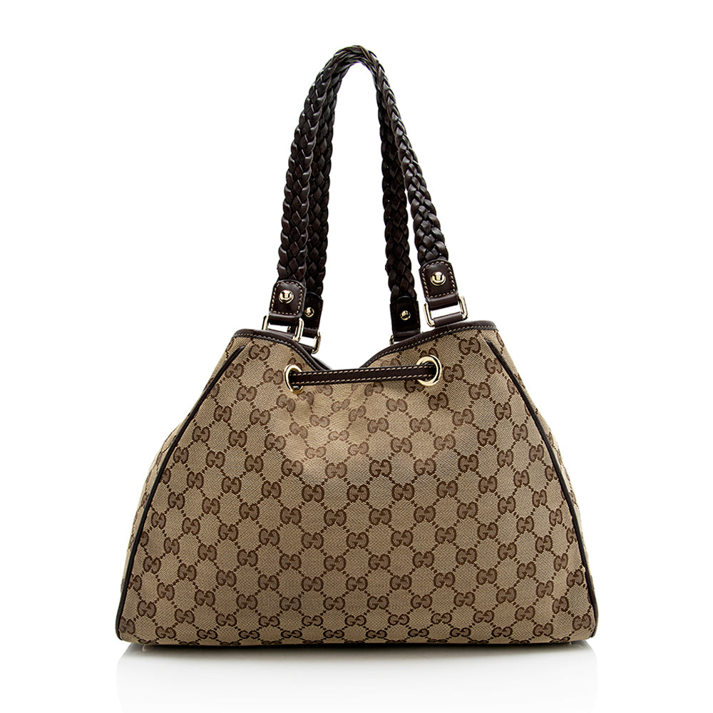Gucci GG Canvas Peggy Shoulder Bag (SHF-21692)