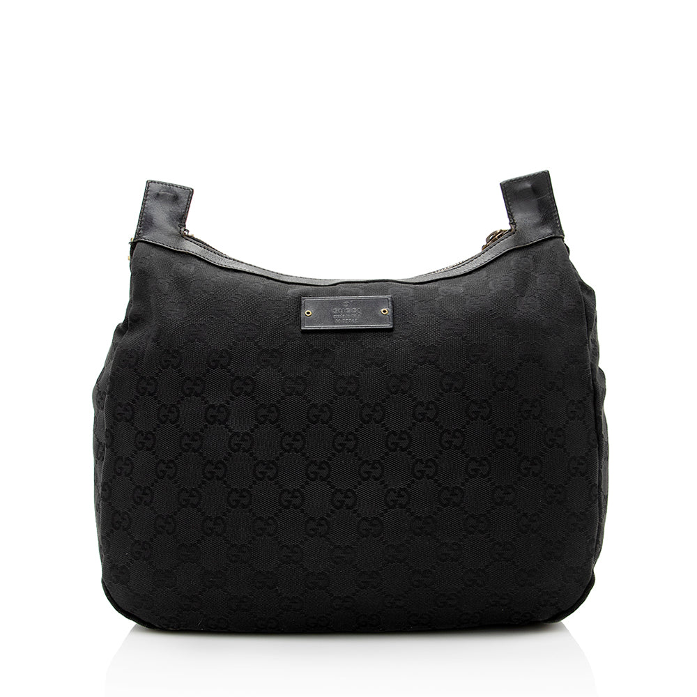 Gucci Gucci Canvas Pocket Shoulder Bag (SHF-19921)