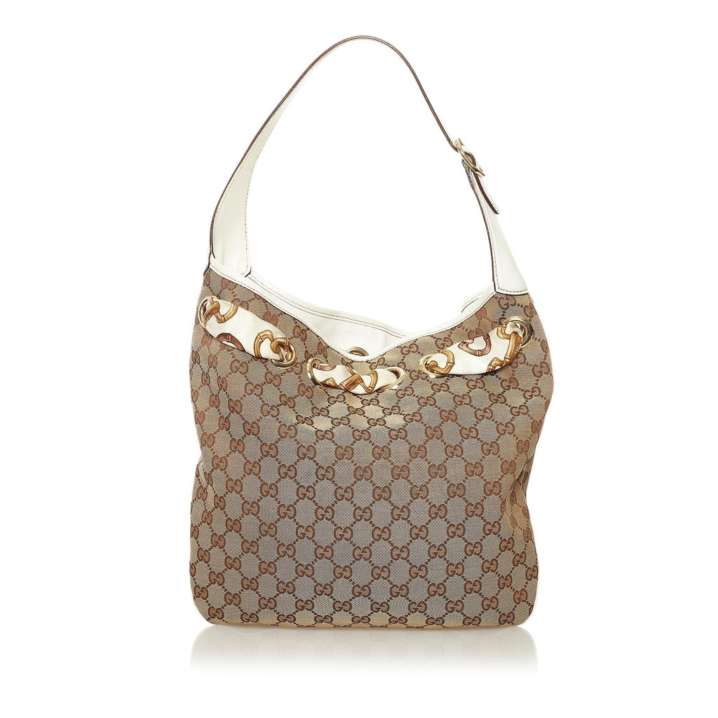 Gucci GG Canvas Positano Hobo Bag (SHG-34348)