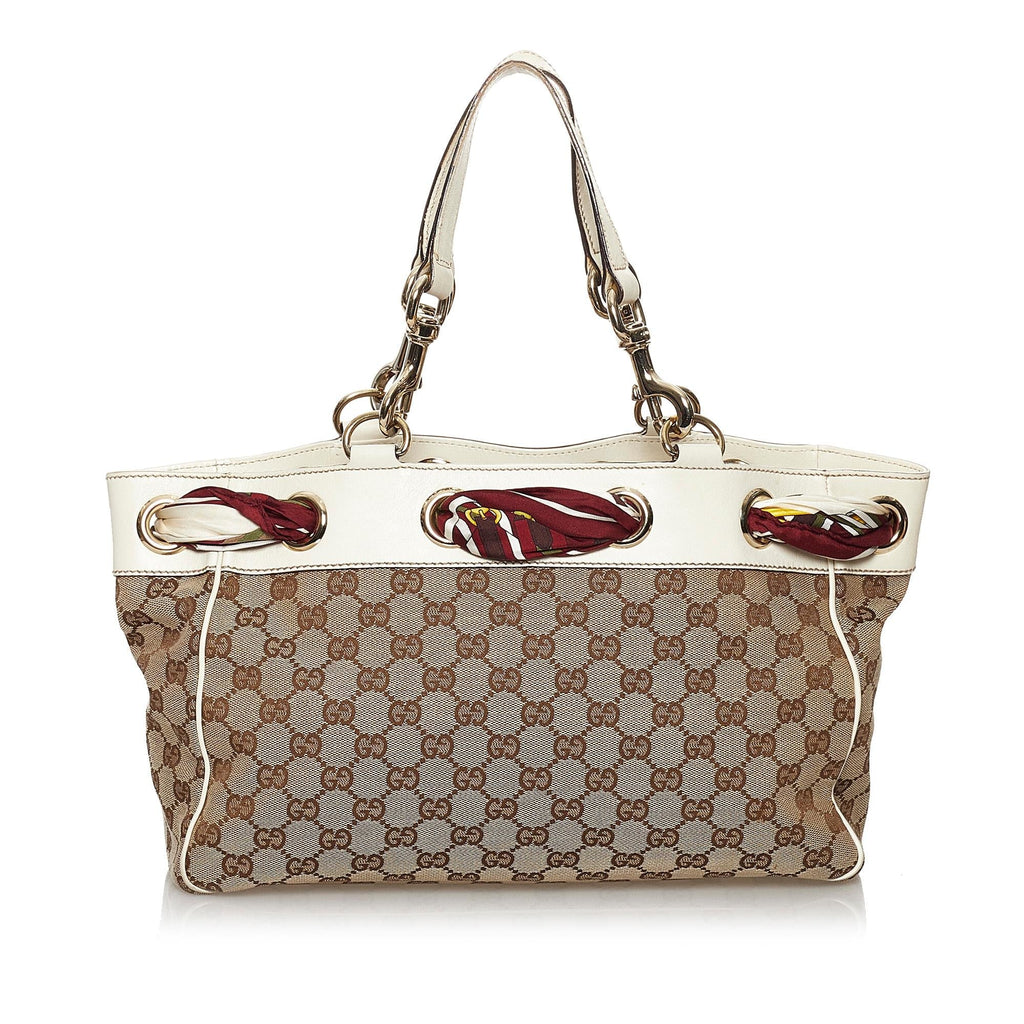 Gucci GG Canvas Positano Tote Bag (SHG-29859)