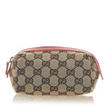 Gucci Gucci Canvas Pouch (SHG-28066)