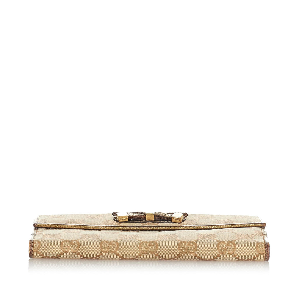 Gucci Gucci Canvas Princy Long Wallet (SHG-23699)