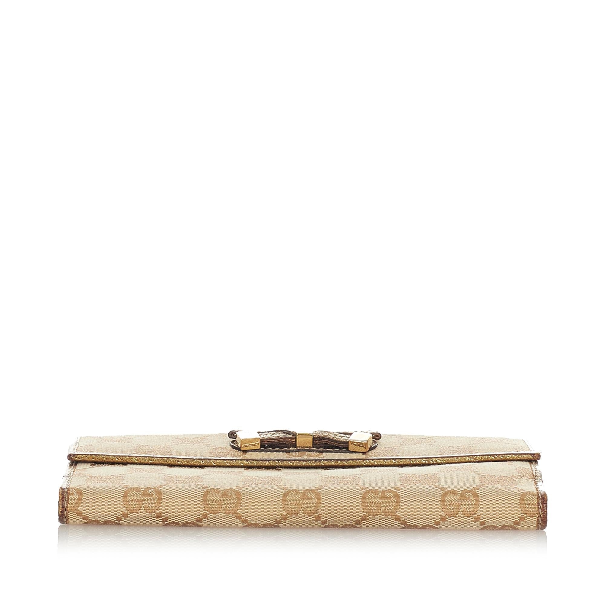 Gucci Gucci Canvas Princy Long Wallet (SHG-23699)