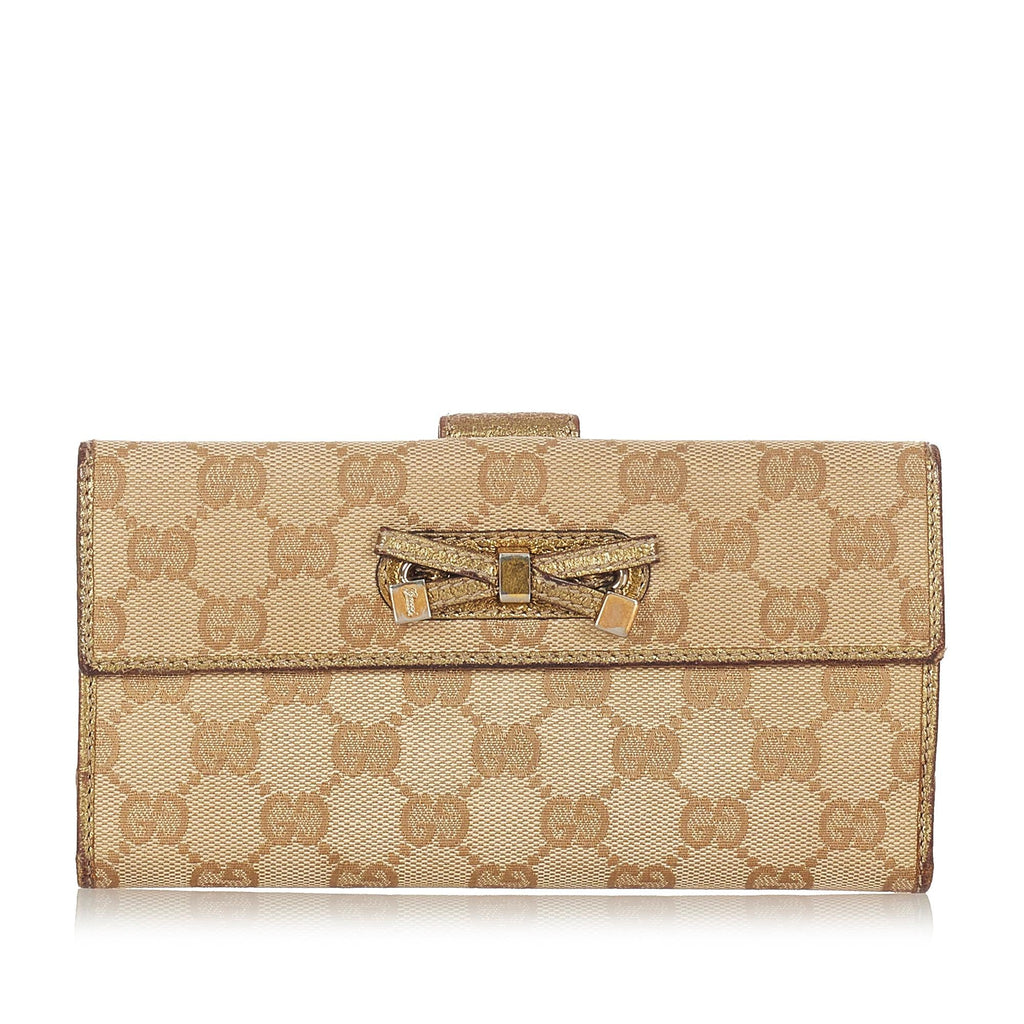 Gucci Gucci Canvas Princy Long Wallet (SHG-23699)