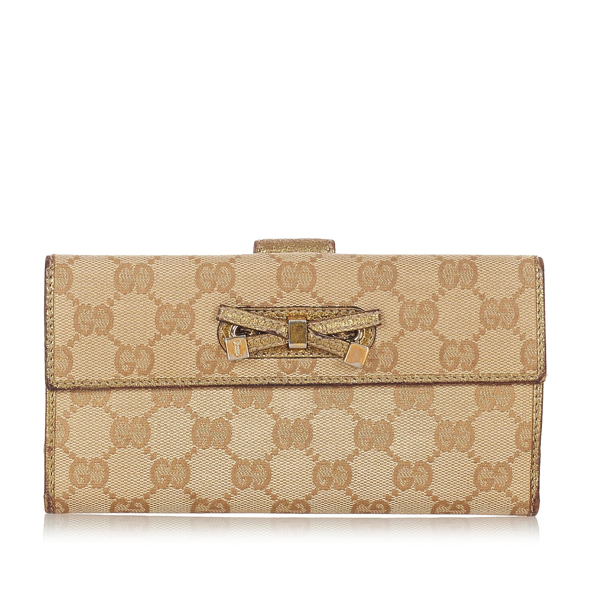 Gucci Gucci Canvas Princy Long Wallet (SHG-23699)