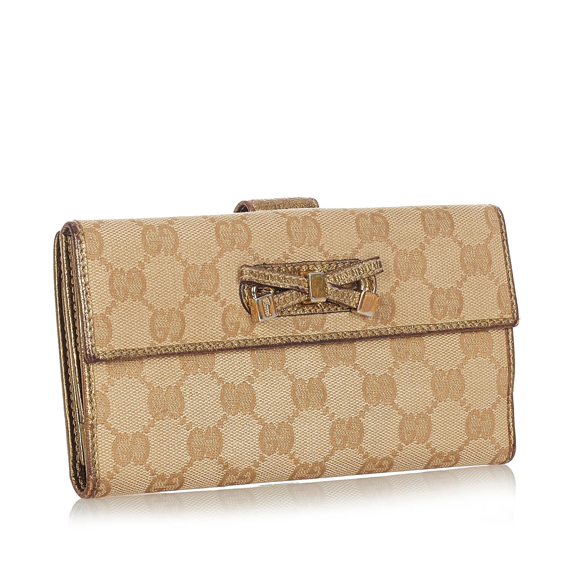 Gucci Gucci Canvas Princy Long Wallet (SHG-23699)
