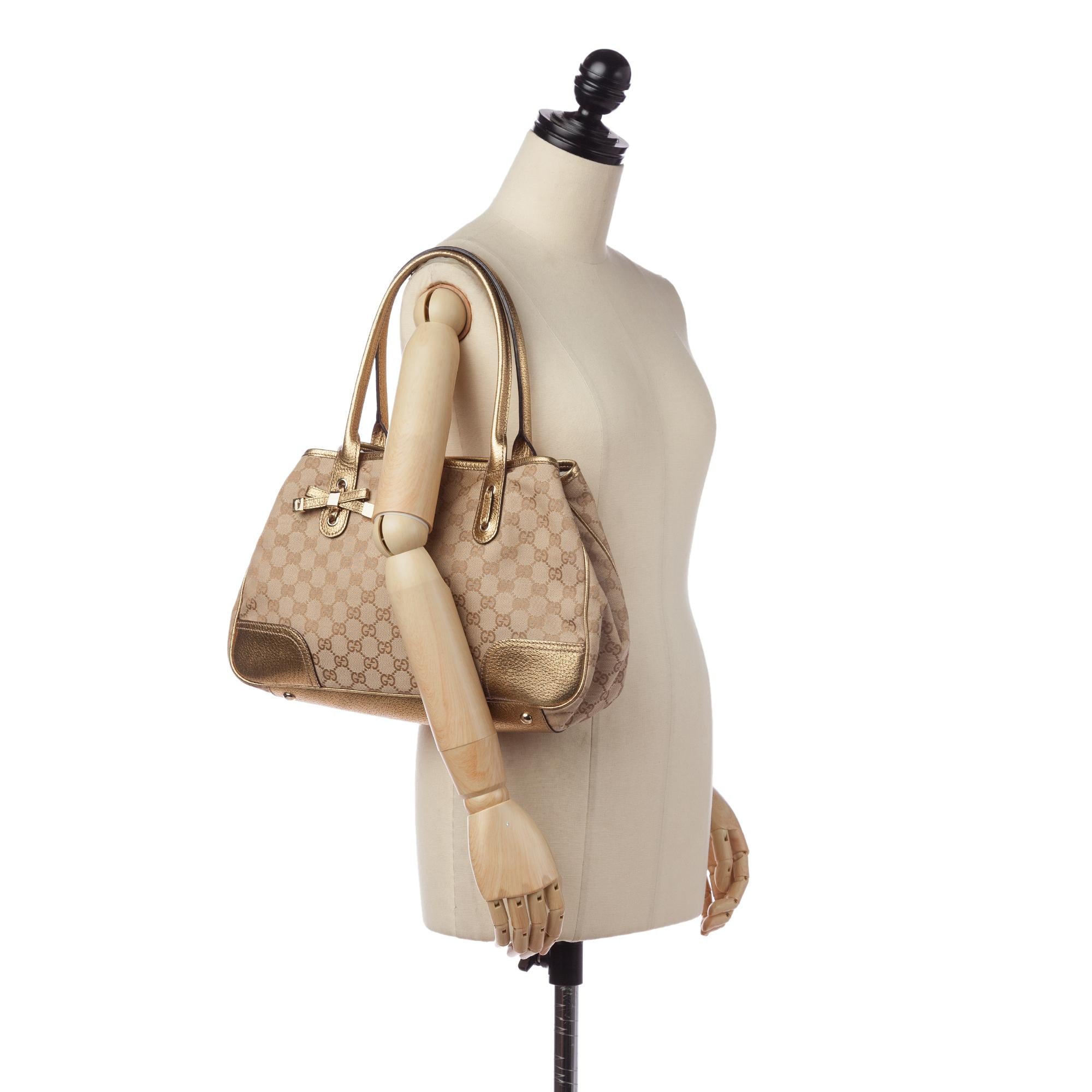 Gucci GG Canvas Princy Tote Bag (SHG-34663)