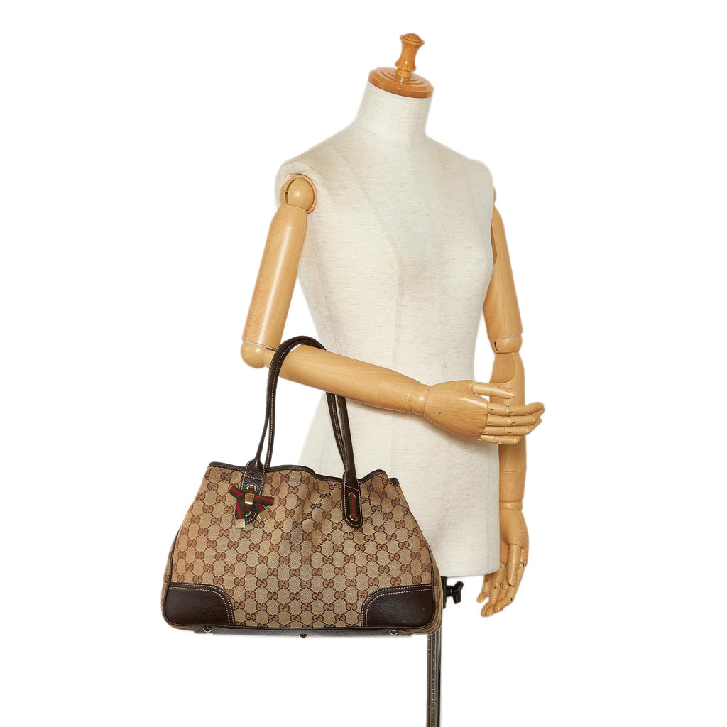 Gucci GG Canvas Princy Tote Bag (SHG-YVgG4K)