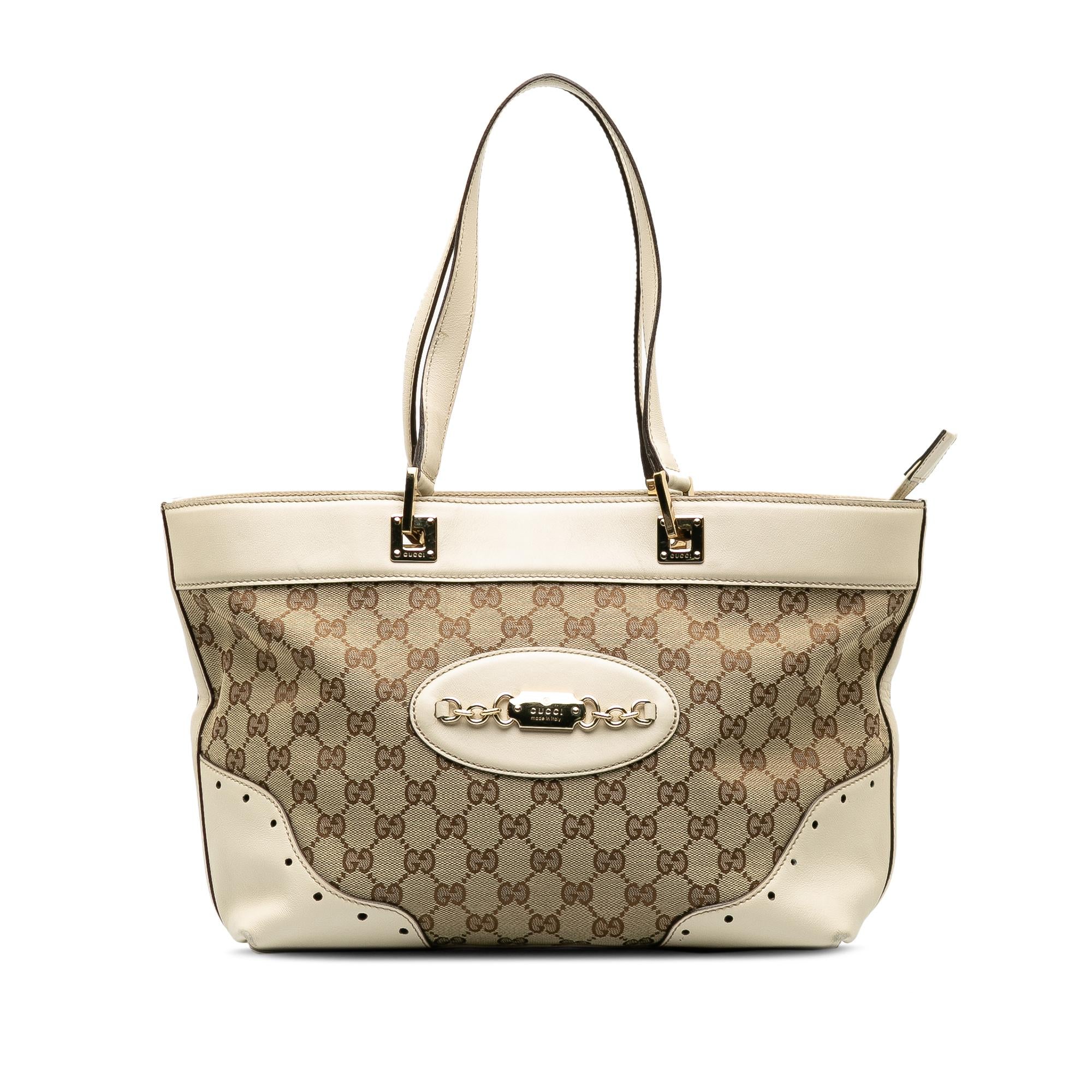 Gucci GG Canvas Punch Tote Bag (SHG-9tCHfx)