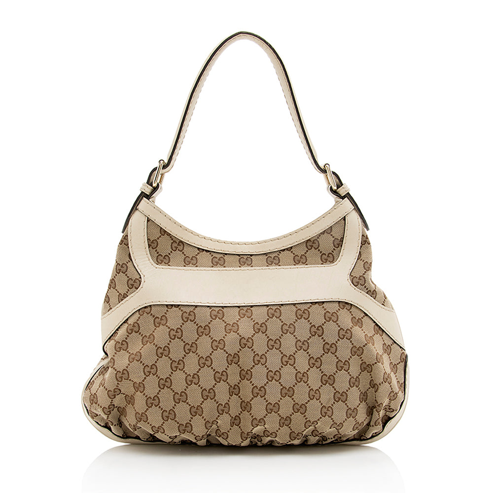 Gucci Gucci Canvas Queen Medium Hobo (SHF-18415)