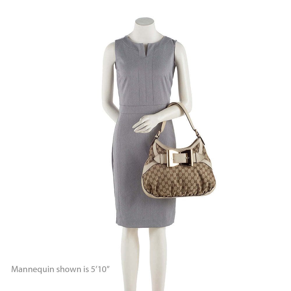 Gucci Gucci Canvas Queen Medium Hobo (SHF-18415)