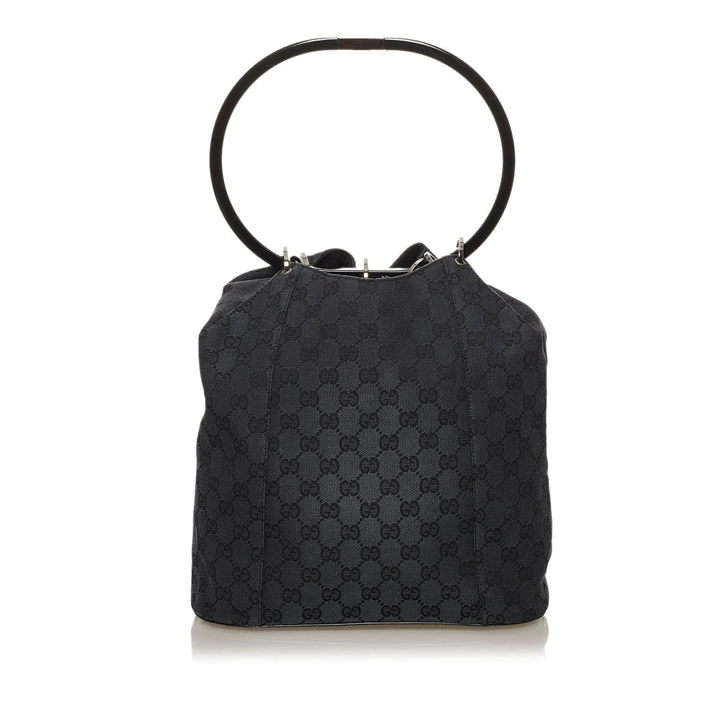 Gucci Gucci Canvas Ring Handle Handbag (SHG-28500)