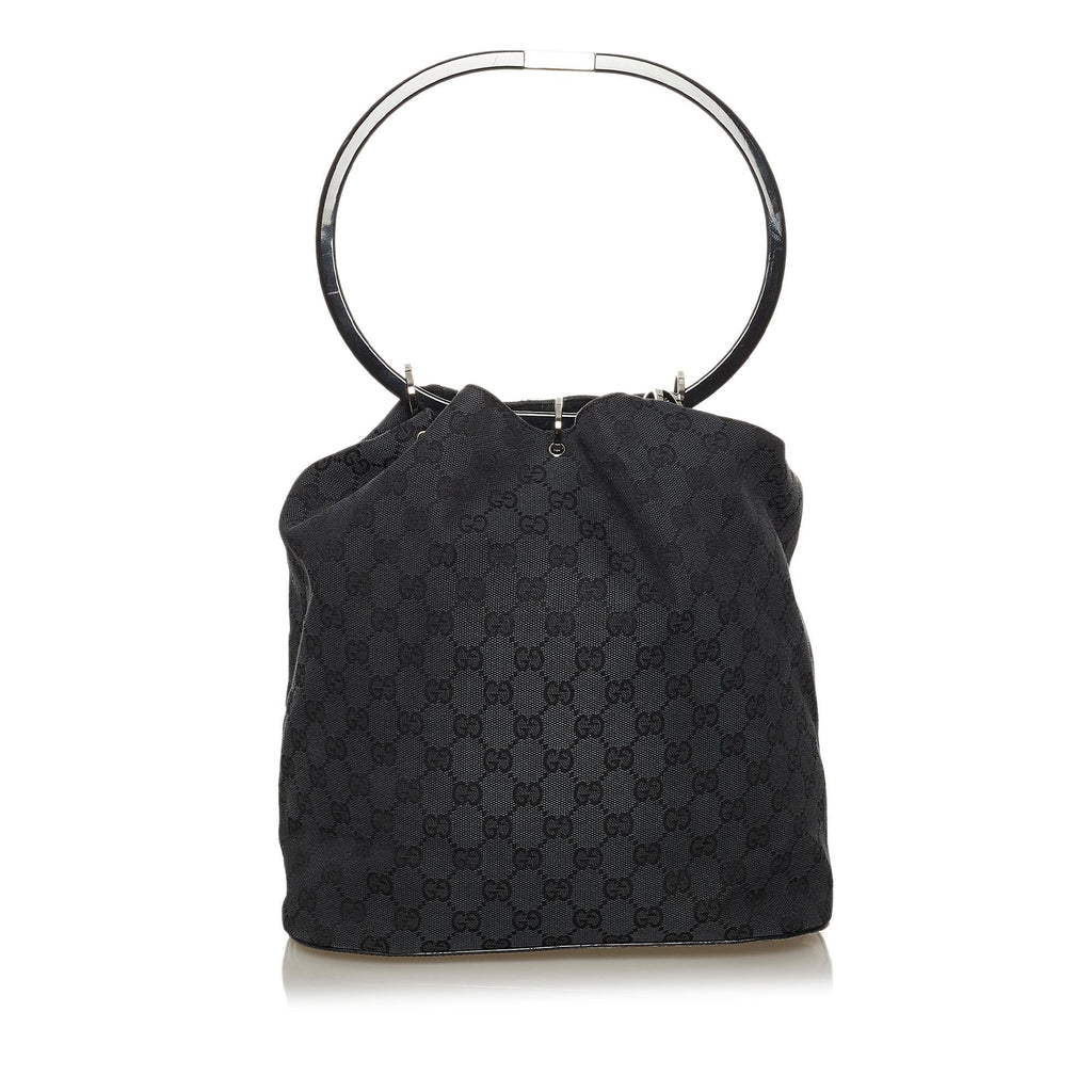 Gucci Gucci Canvas Ring Handle Handbag (SHG-28500)