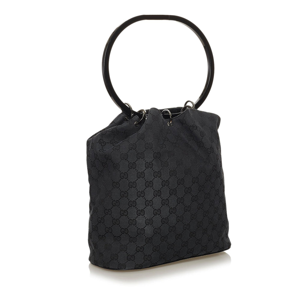 Gucci Gucci Canvas Ring Handle Handbag (SHG-28500)