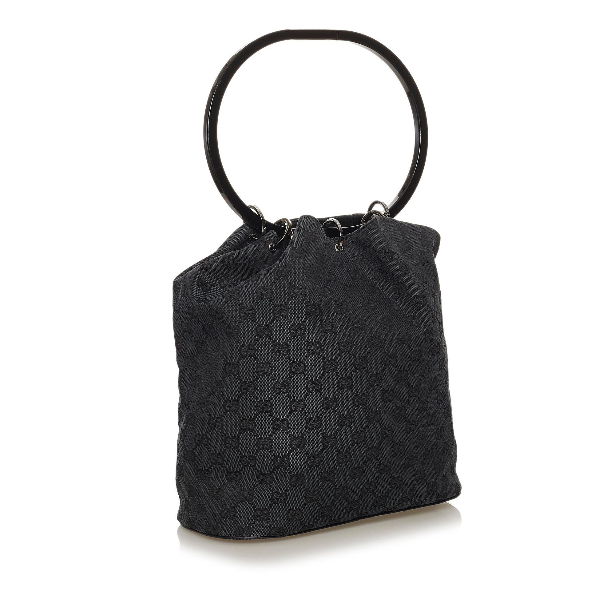 Gucci Gucci Canvas Ring Handle Handbag (SHG-28500)