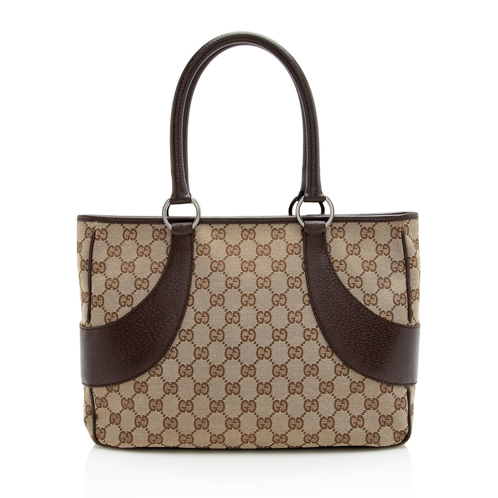 Gucci GG Canvas Ring Medium Zip Tote (SHF-22955)