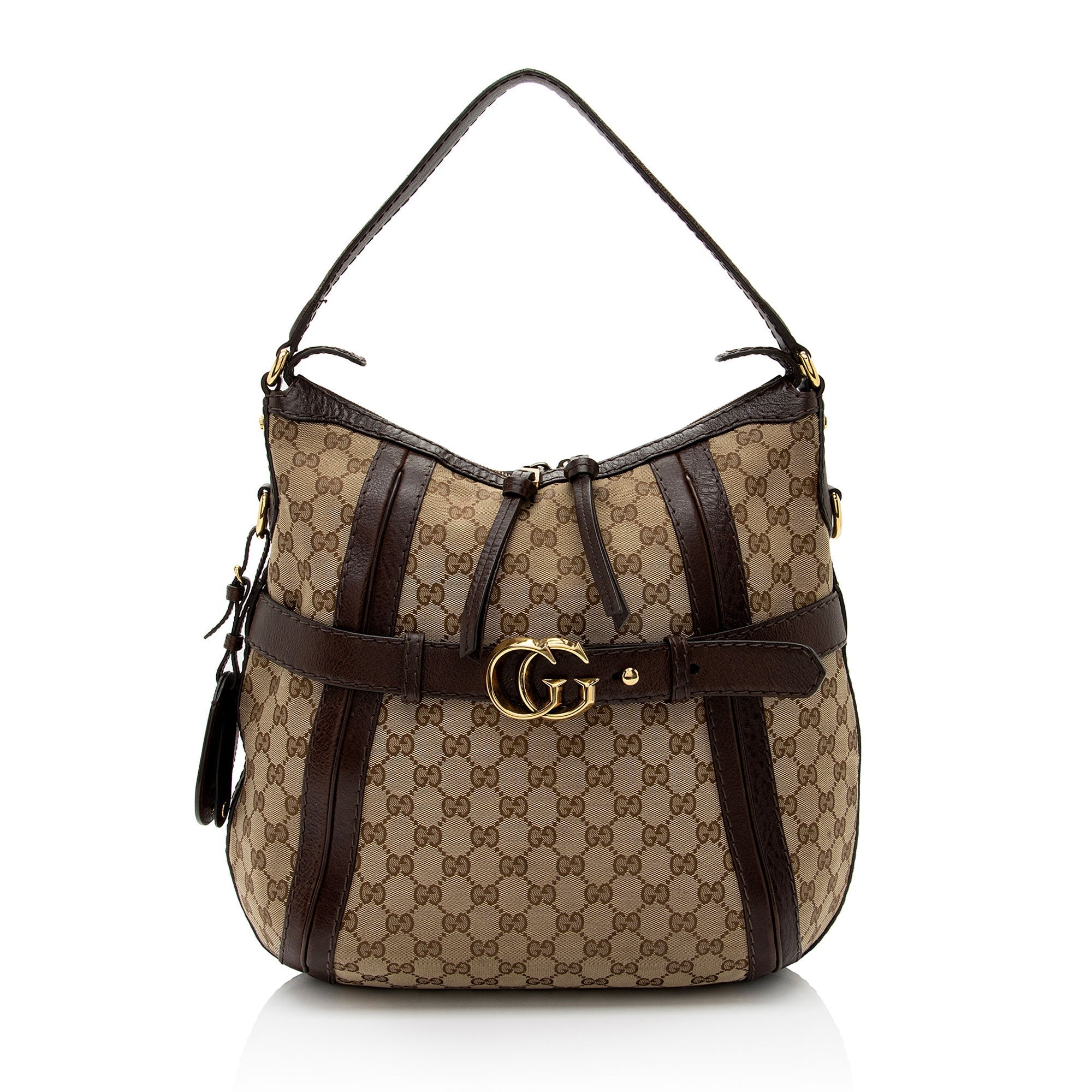 Gucci GG Canvas Running Medium Hobo (SHF-jpwkkM)