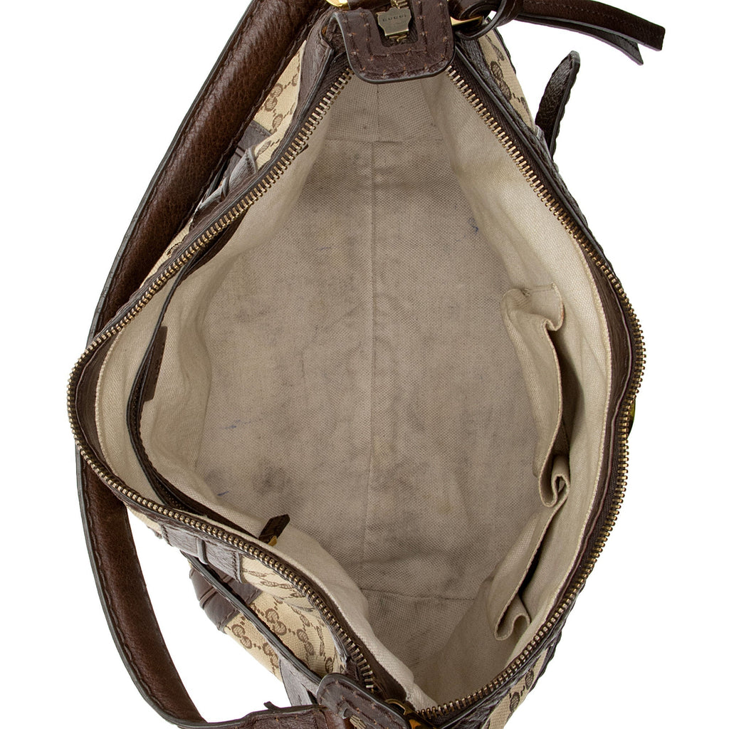 Gucci GG Canvas Running Medium Hobo (SHF-jpwkkM)