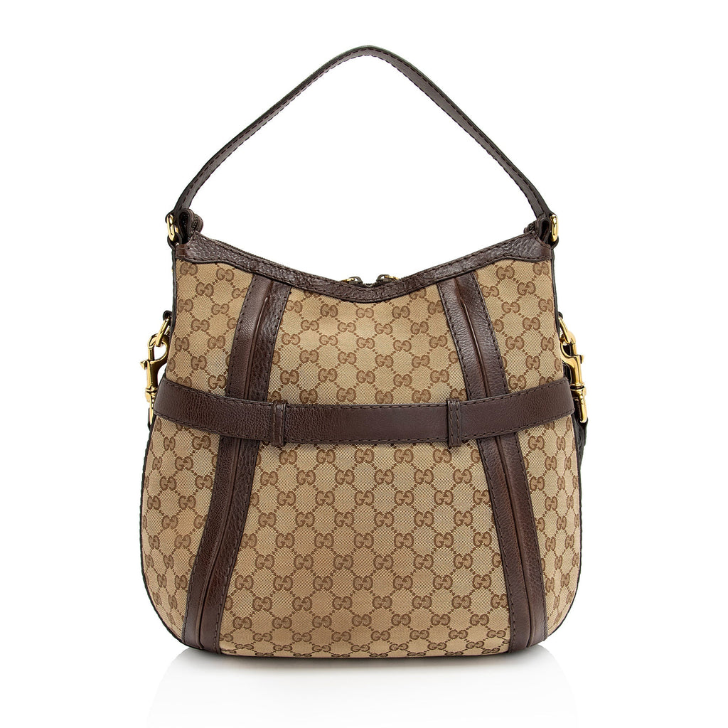 Gucci GG Canvas Running Medium Hobo (SHF-kbbOCL)