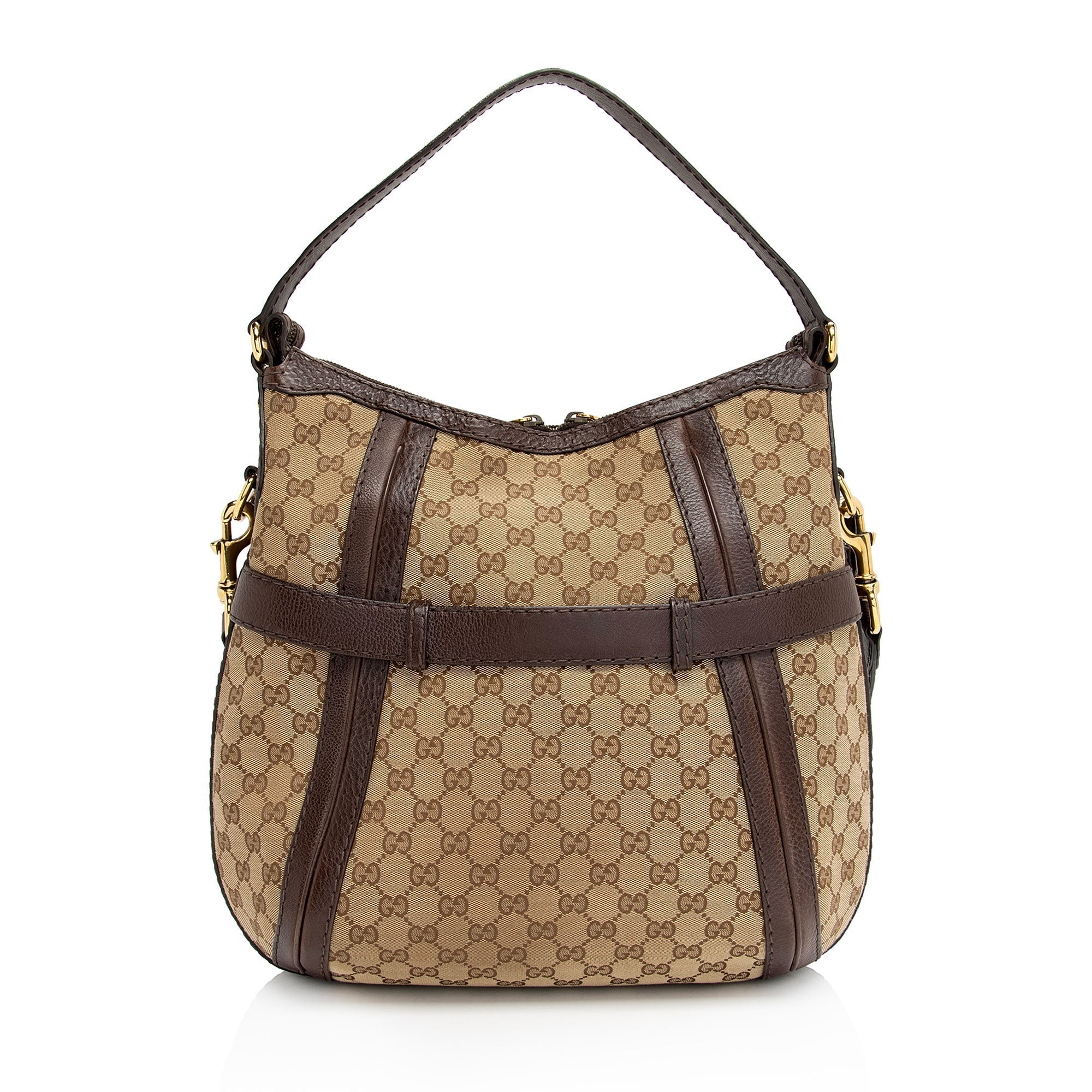 Gucci GG Canvas Running Medium Hobo (SHF-kbbOCL)