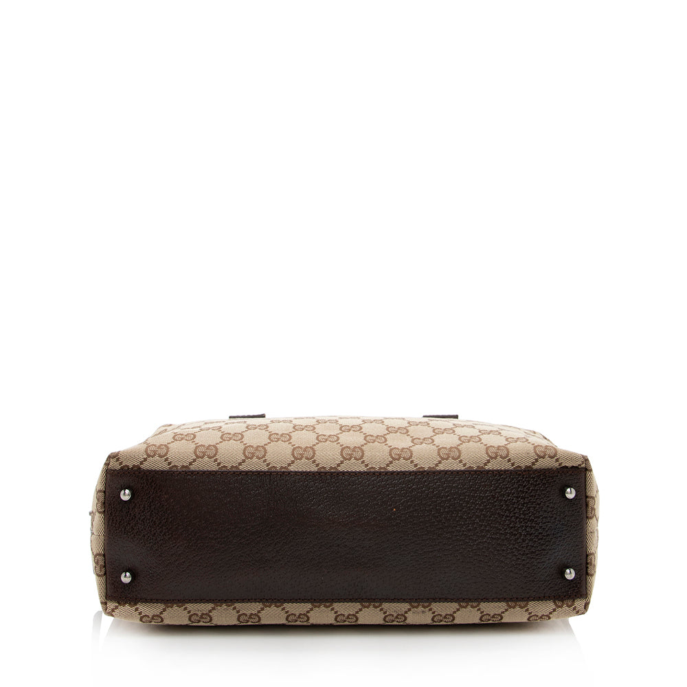 Gucci Gucci Canvas Satchel (SHF-16382)