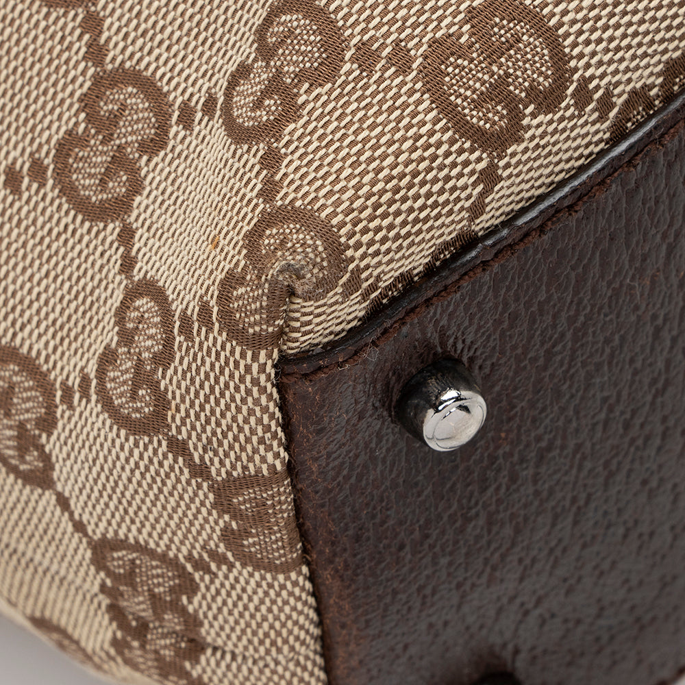Gucci Gucci Canvas Satchel (SHF-16382)