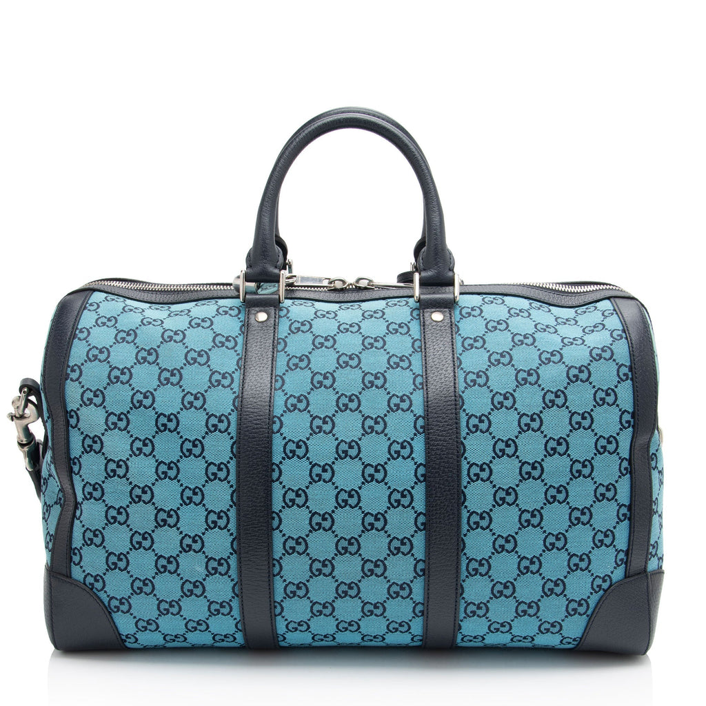 Gucci GG Canvas Savoy Medium Duffle (SHF-8zVTxr)