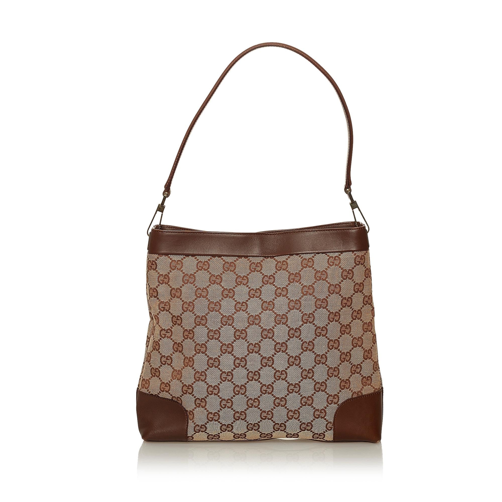 Gucci Gucci Canvas Shoulder Bag (SHG-28956)