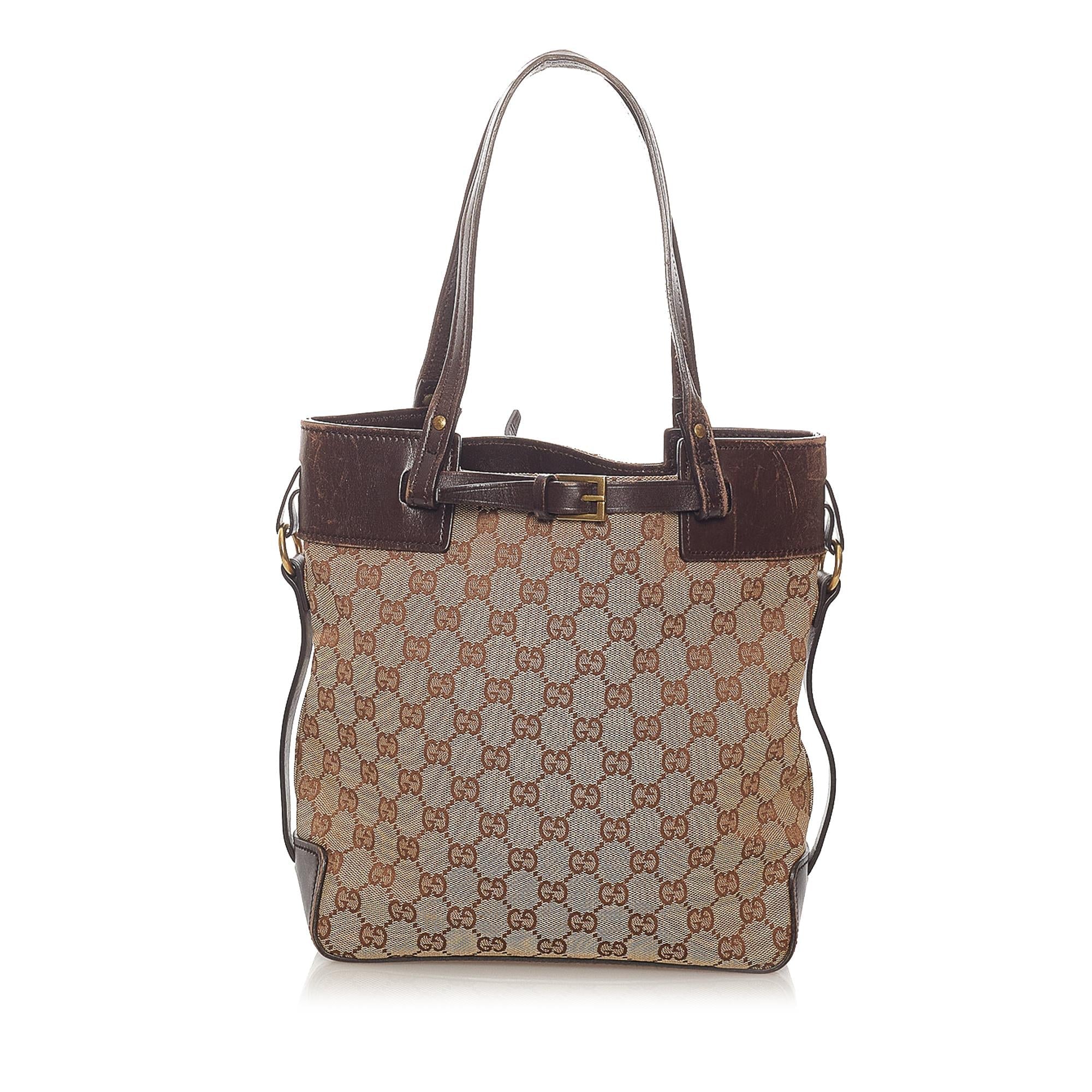 Gucci Gucci Canvas Shoulder Bag (SHG-33863)