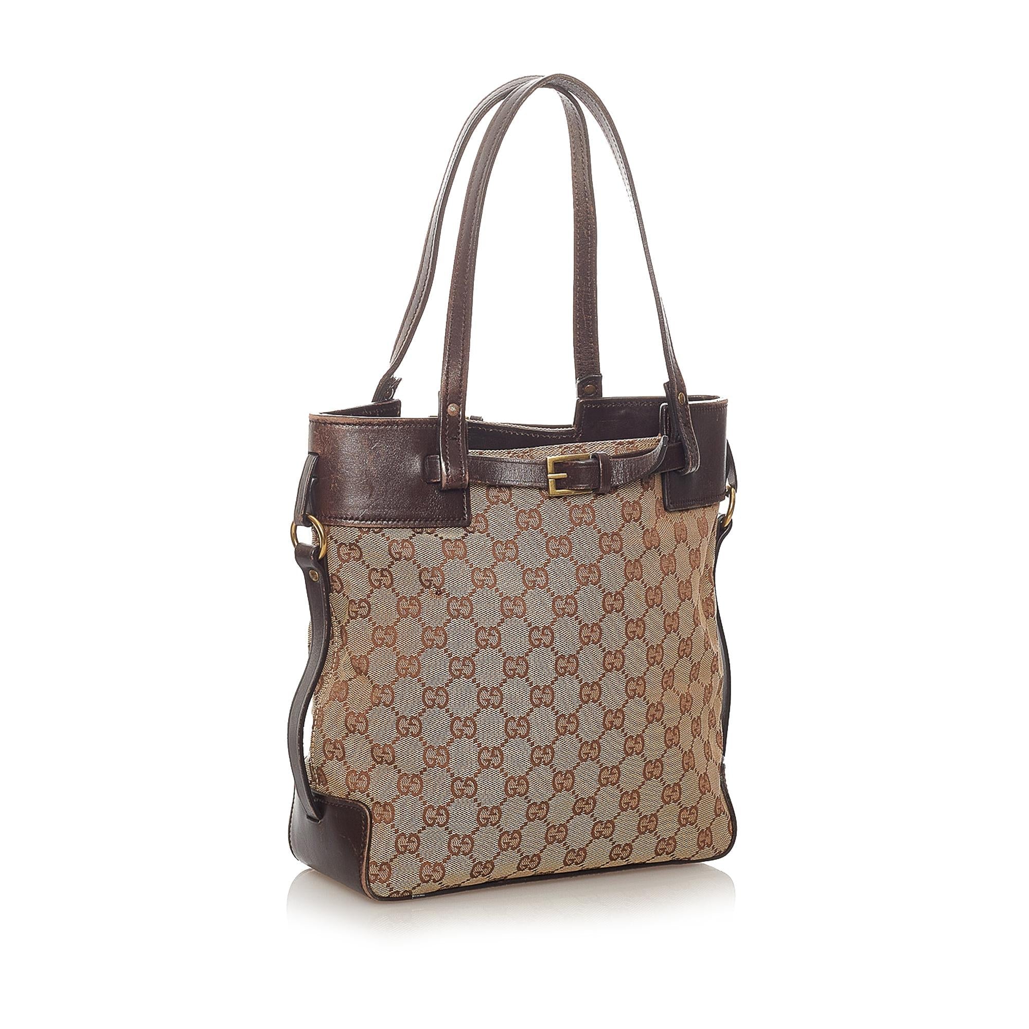 Gucci Gucci Canvas Shoulder Bag (SHG-33863)
