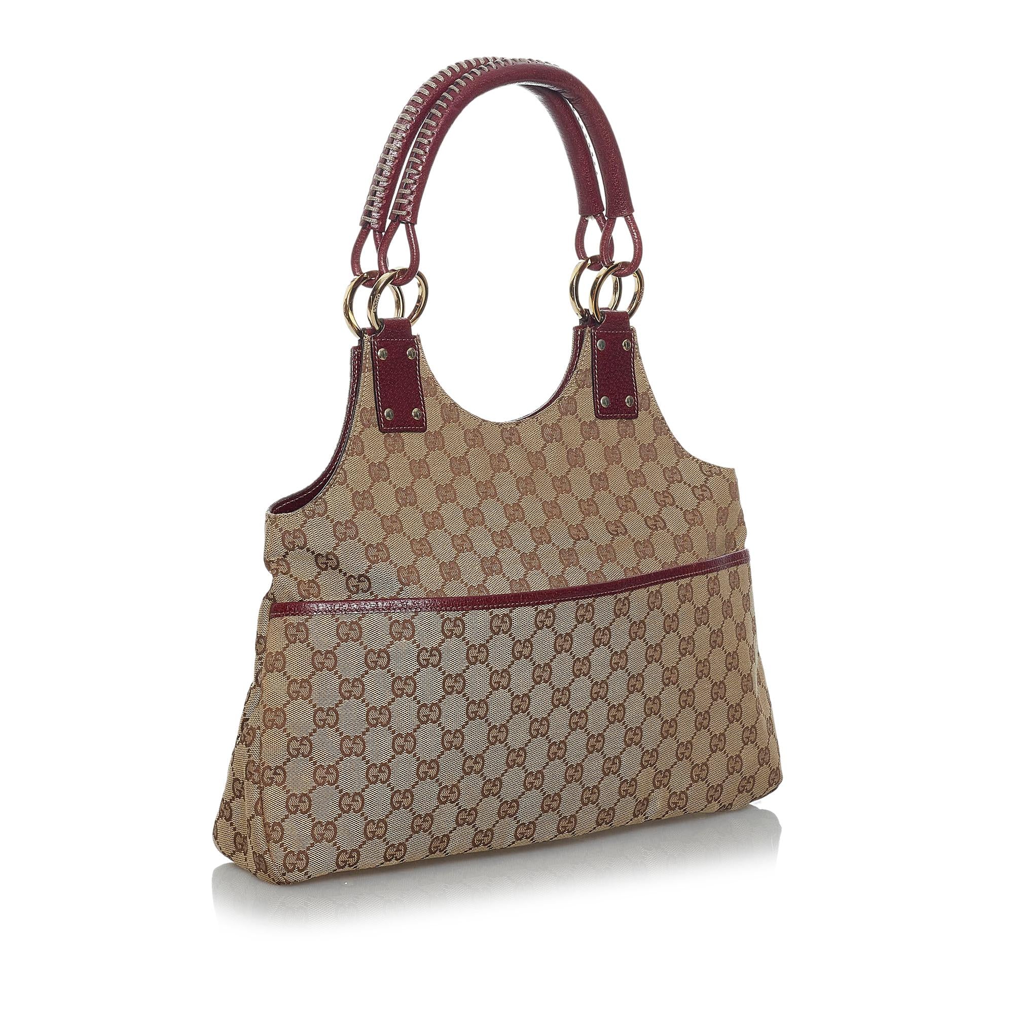 Gucci GG Canvas Shoulder Bag (SHG-35156)