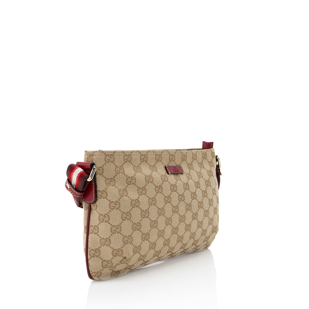 Gucci Gucci Canvas Small Messenger Bag (SHF-18327)