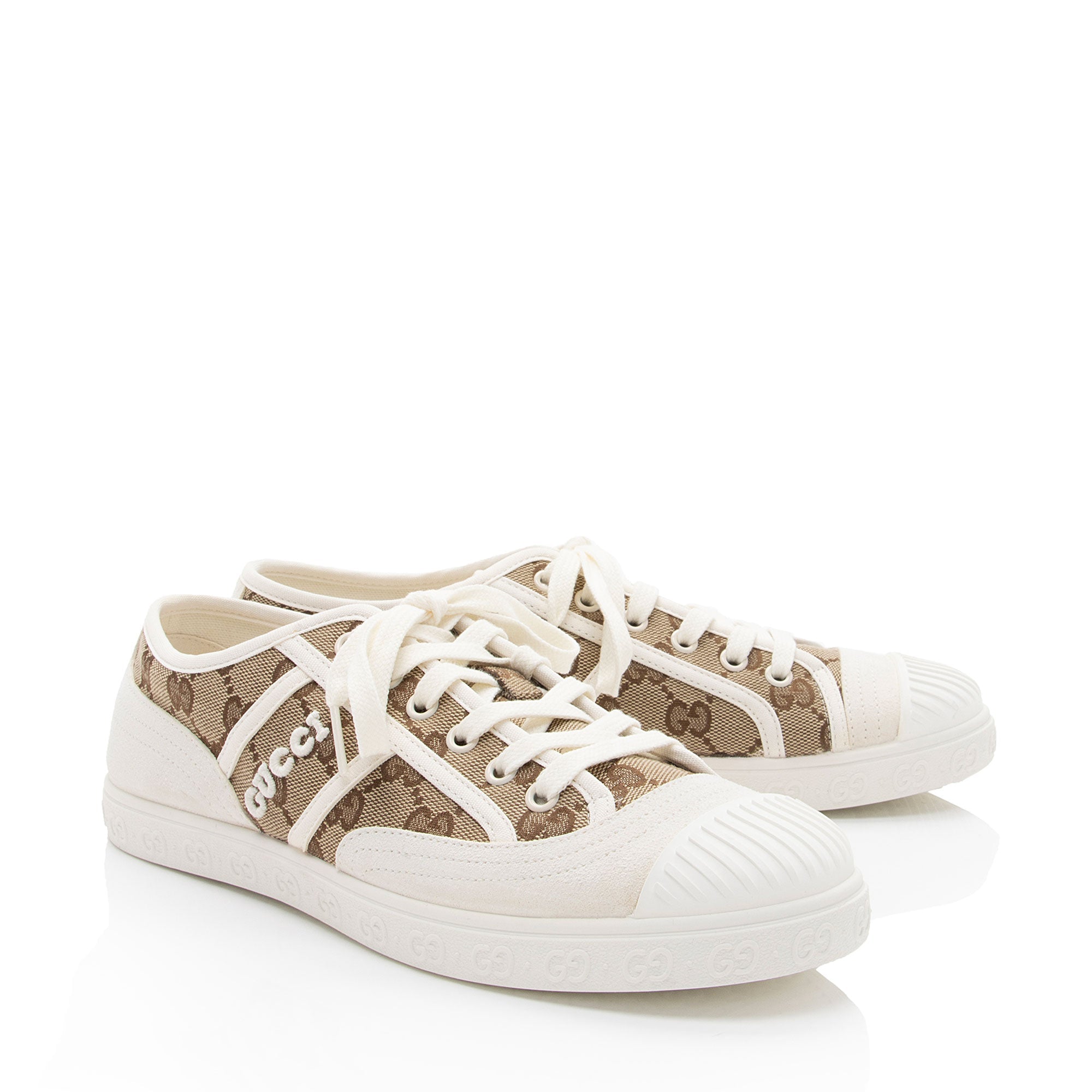 Gucci GG Canvas Sneakers - Size 8 / 38 (SHF-lc2jmk)