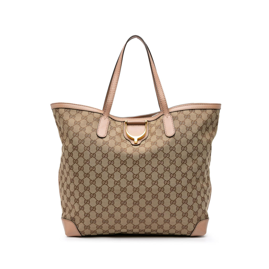 Gucci GG Canvas Soft Stirrup Tote