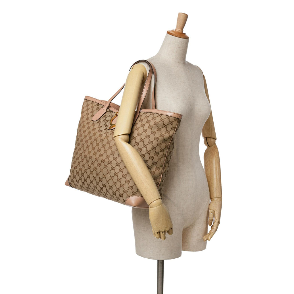 Gucci GG Canvas Soft Stirrup Tote