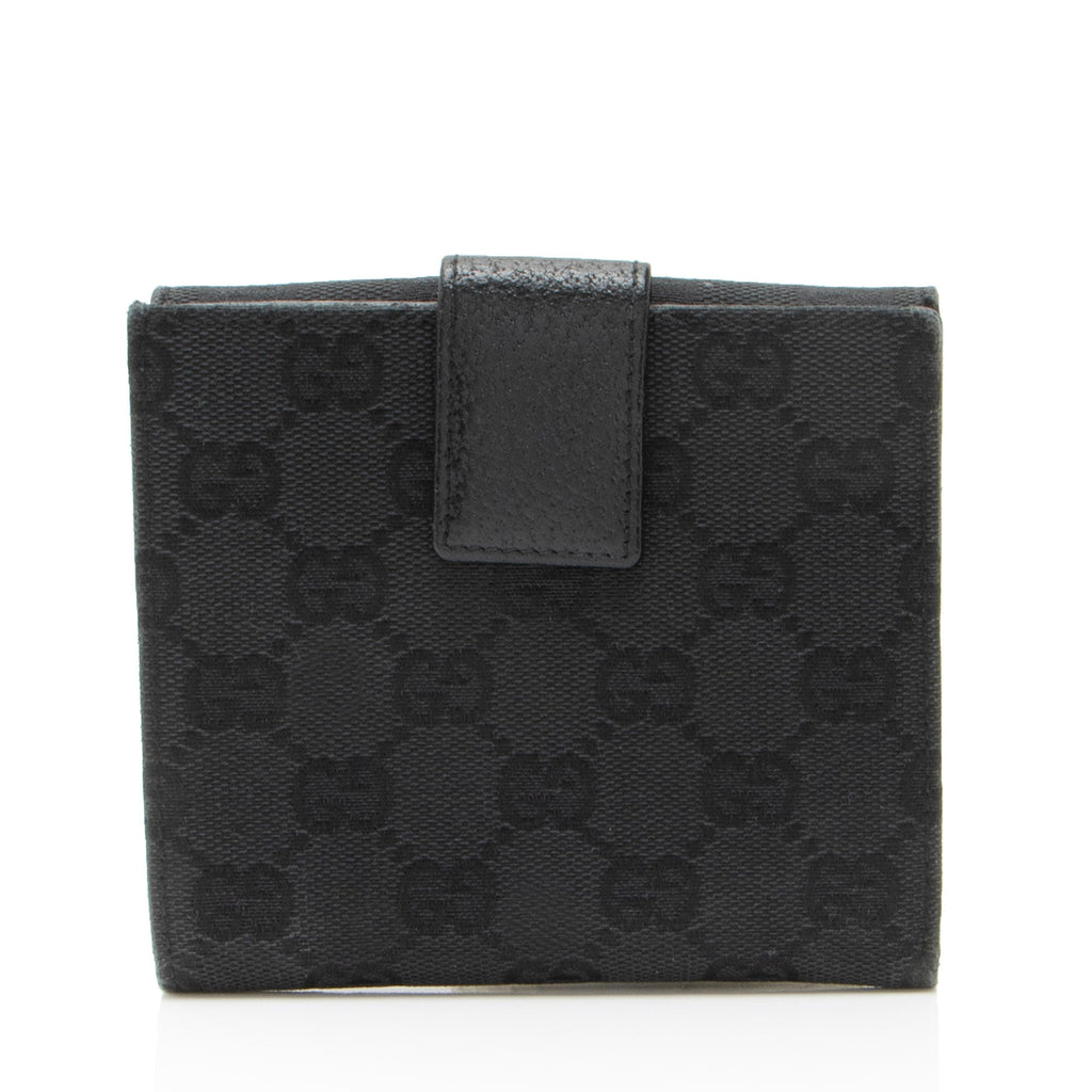 Gucci GG Canvas Studded FrLBch Wallet