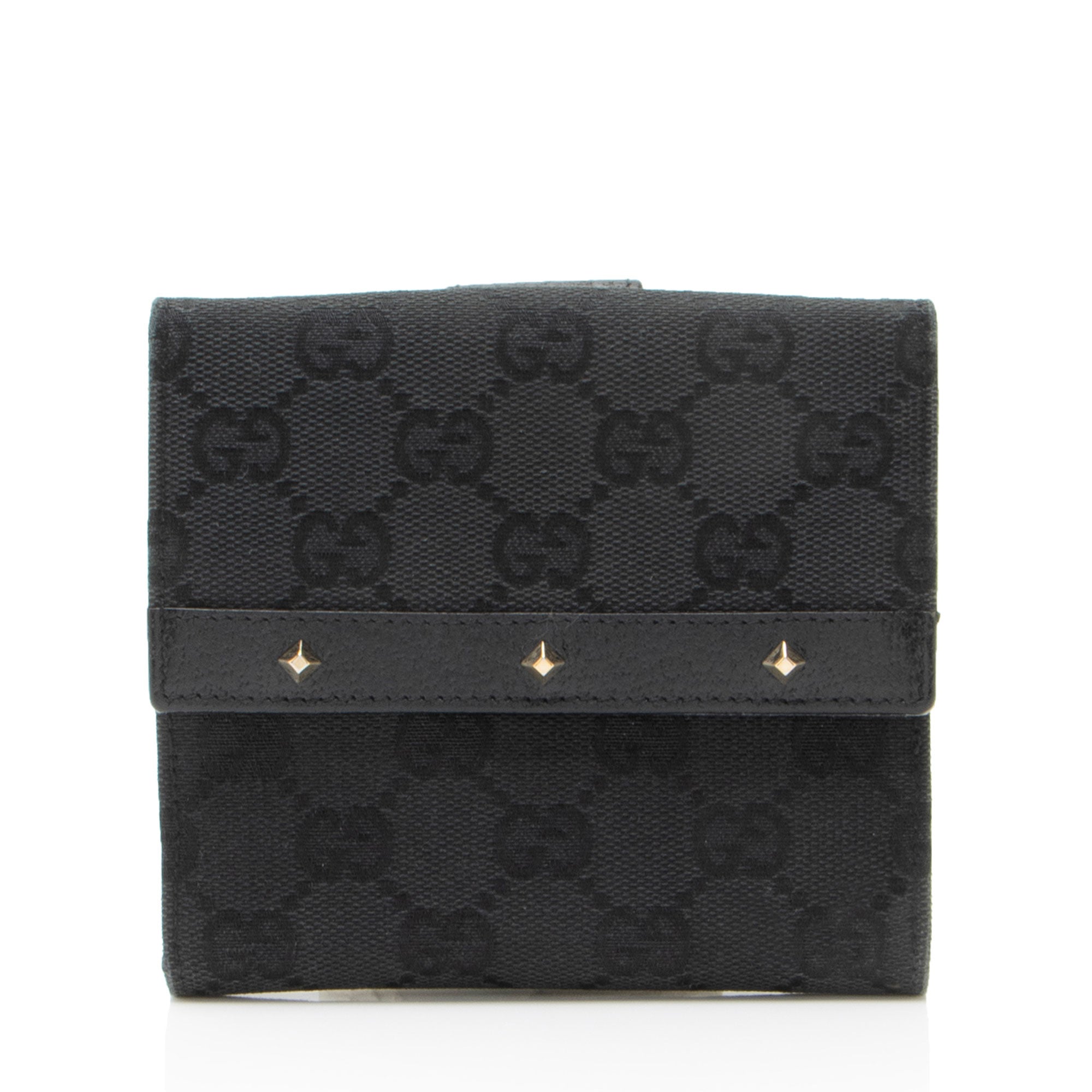 Gucci GG Canvas Studded FrLBch Wallet