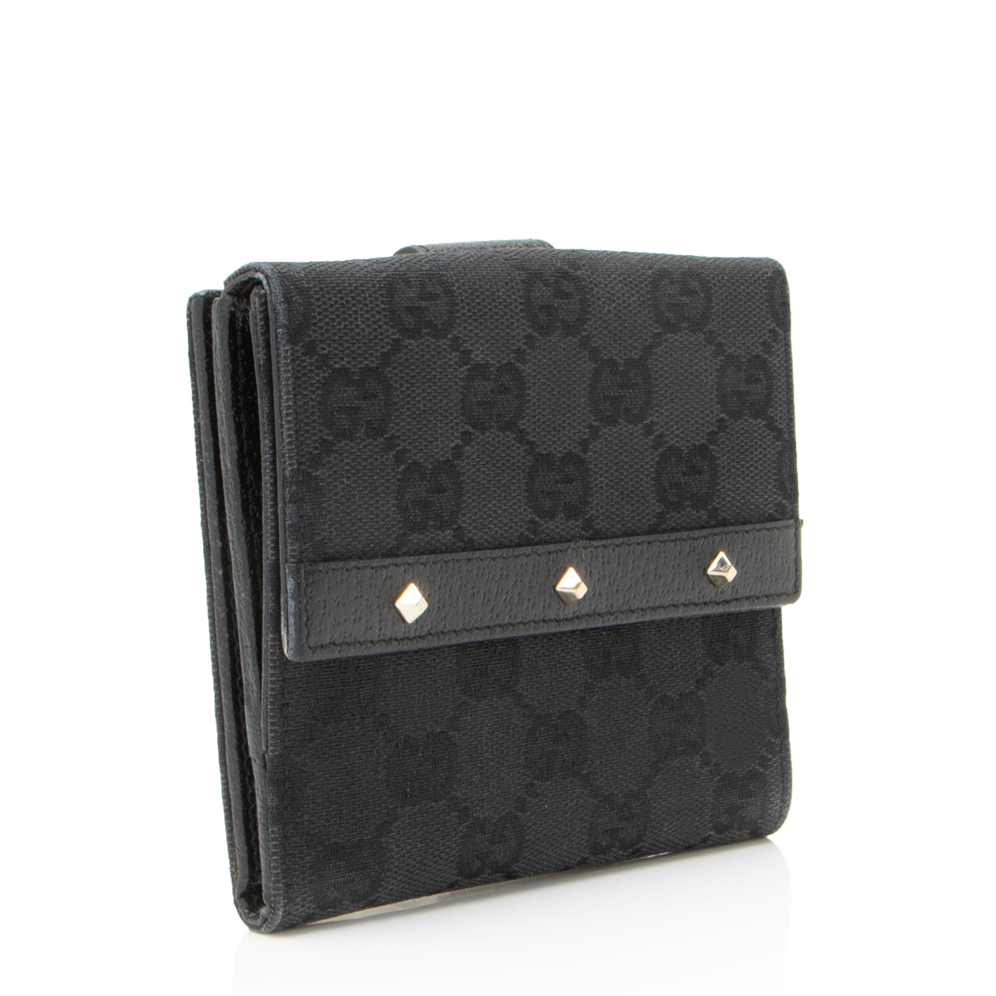 Gucci GG Canvas Studded FrLBch Wallet