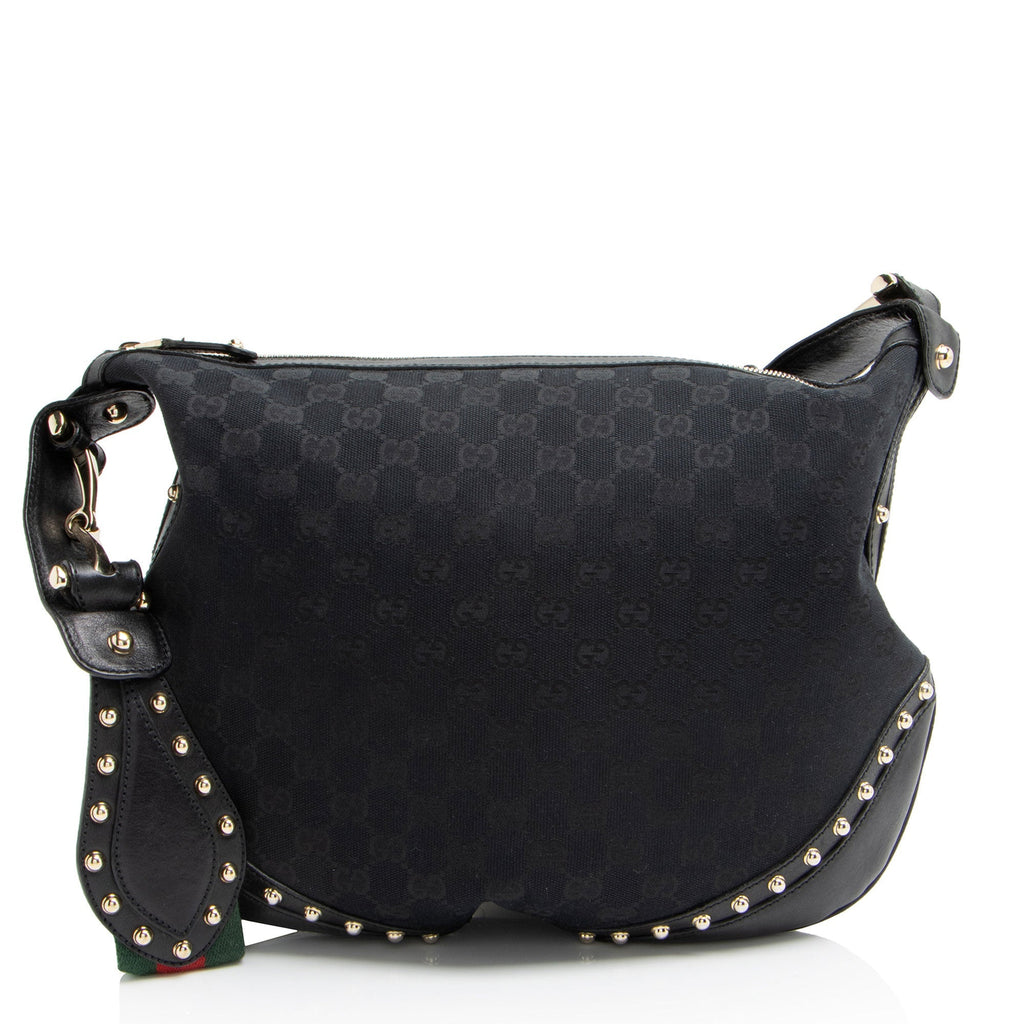 Gucci GG Canvas Studded Pelham Medium Messenger