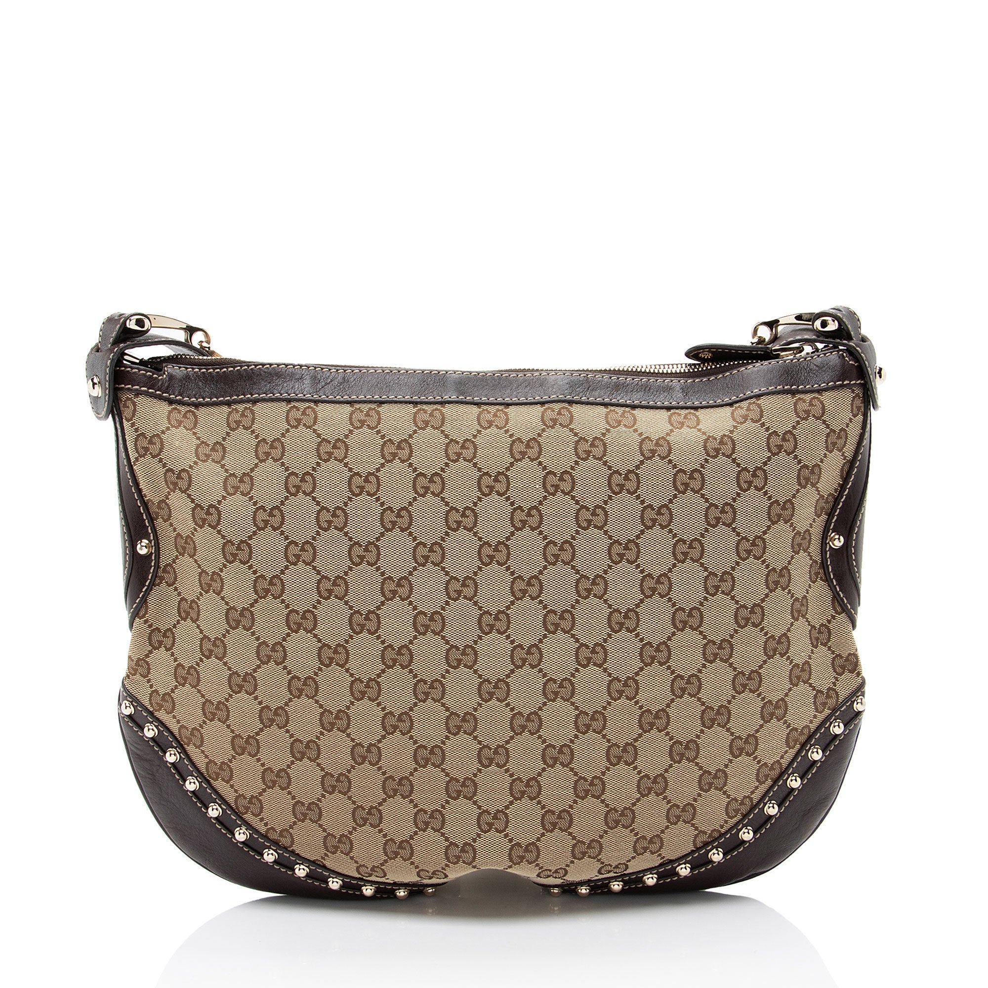 Gucci GG Canvas Studded Pelham Medium MessLBger