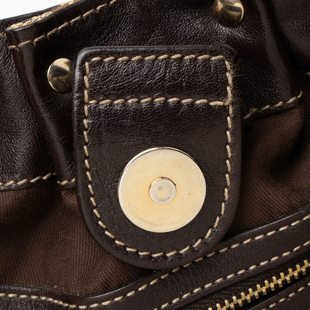 Gucci GG Canvas Studded Pelham Small Tote