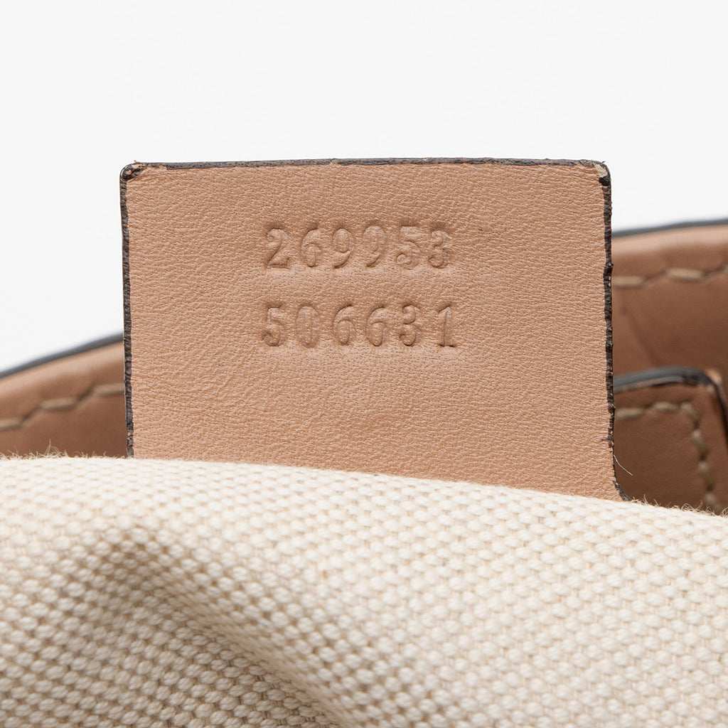 Gucci GG Canvas Studded Scarlett Medium Tote