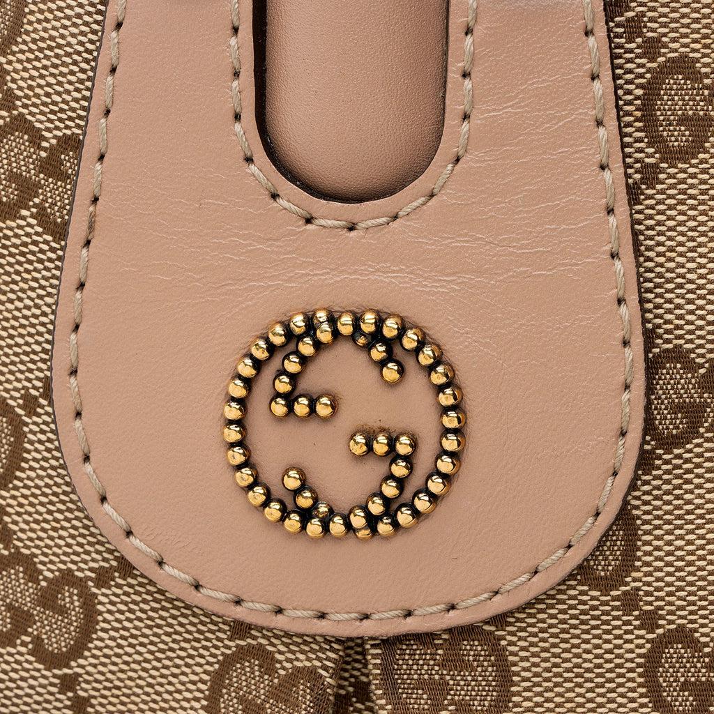 Gucci GG Canvas Studded Scarlett Medium Tote