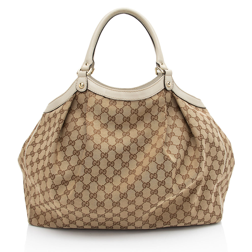 Gucci GG Canvas Sukey Large Tote (SHF-A7XQdb)